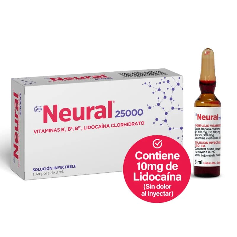 Neural 25,000 3 Ml 1 Ampolla